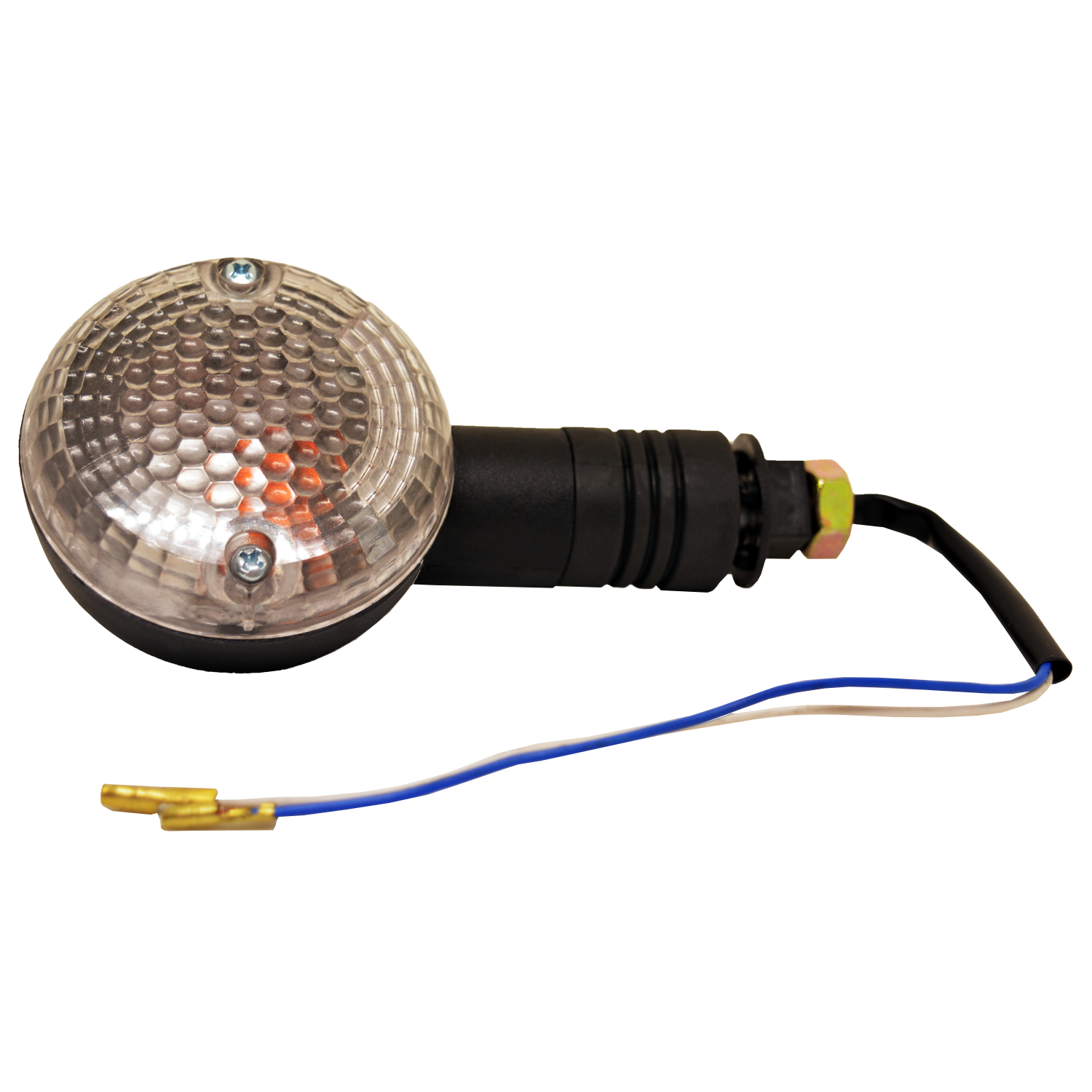 Direccional Suzuki GN-125 Redonda Del Der y Tras Izq Transparente