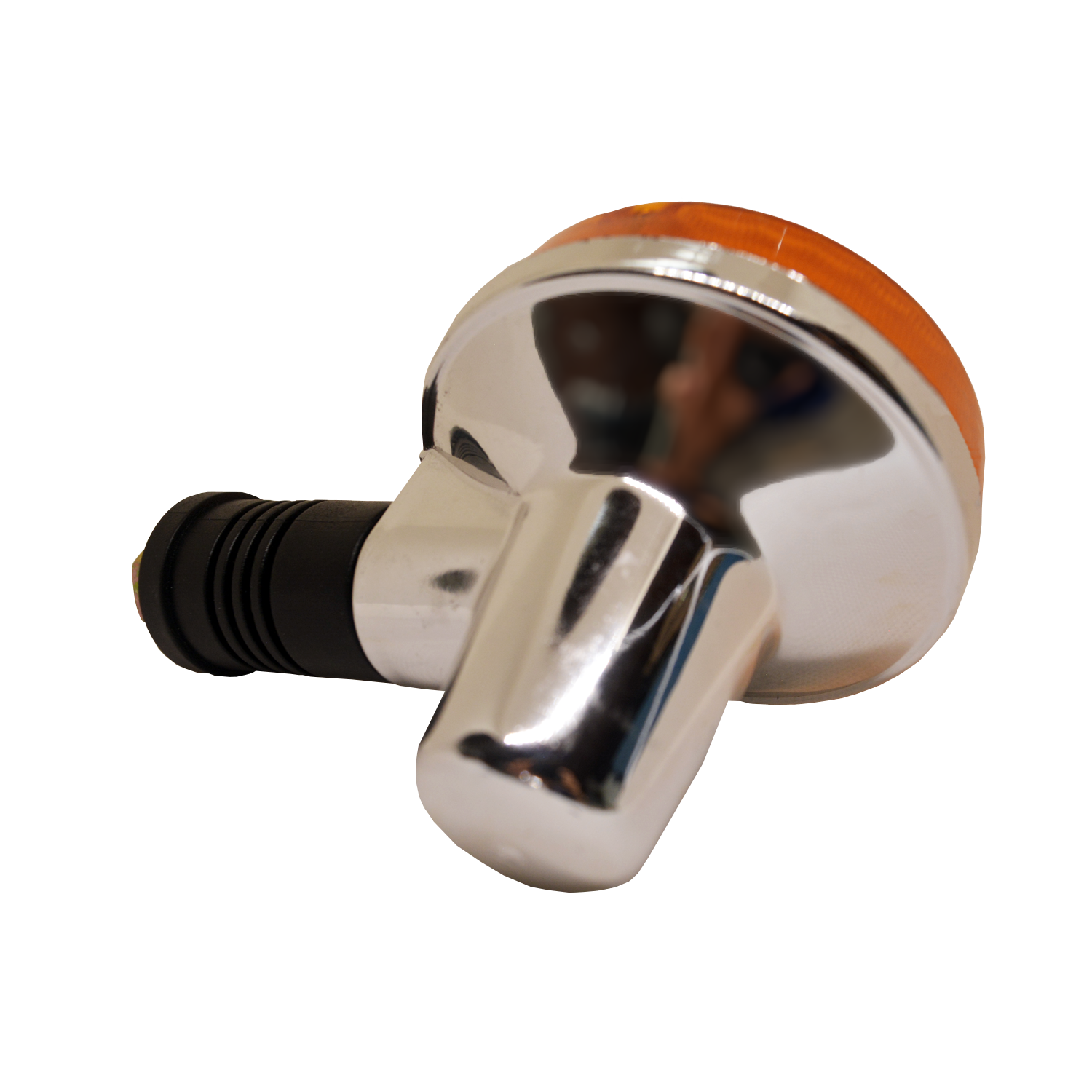 Direccional AKT-100 Negra con Caucho Lente Ámbar