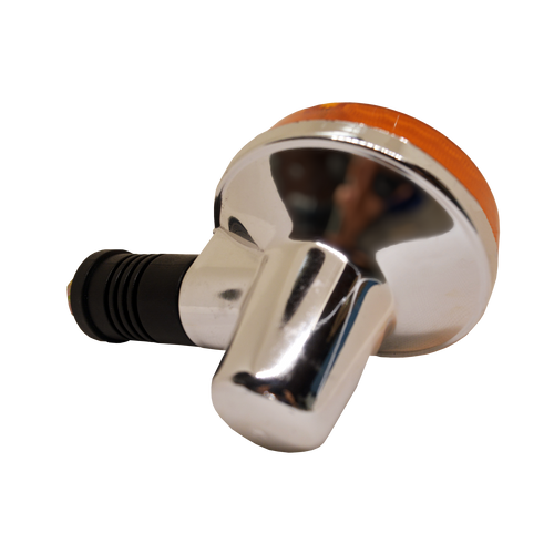 Direccional AKT-100 Negra con Caucho Lente Ámbar